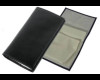 Black Vinyl Roll up Tobacco Pouch